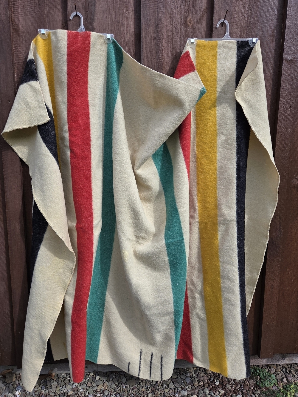 Vintage Hudson Bay Wool Blanket 62 X 76